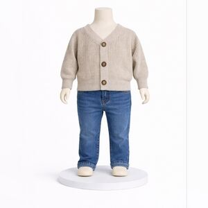 Cozy Knit Cardigan with Button Closure